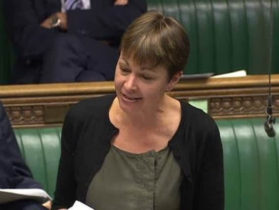 Green party leader Caroline Lucas