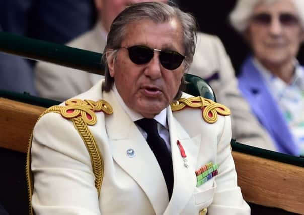 Ilie Nastase in the Royal Box at Wimbledon