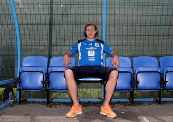 Huddersfield Town defender Michael Hefele pictured at this weeks media day ahead of the play-off final (Picture: Simon Cooper/PA Wire).