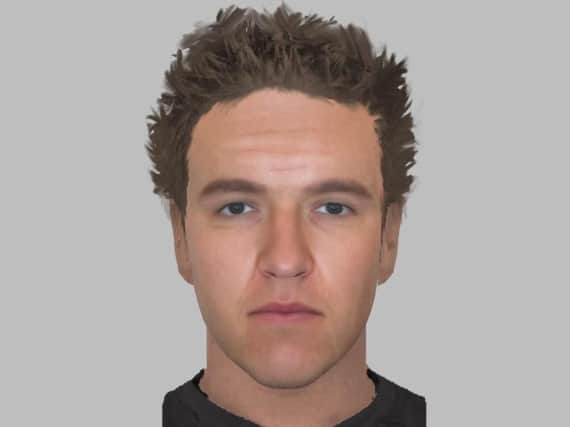 An E-Fit image of the suspect.