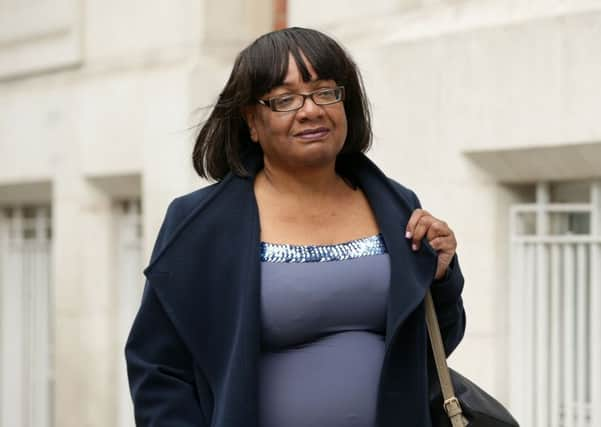 Diane Abbott. PIC: PA