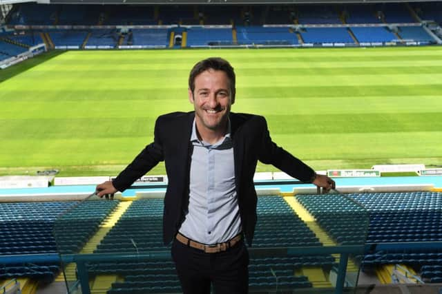 New Leeds United head coach Thomas Christiansen at Elland Road today.  Picture: Bruce Rollinson