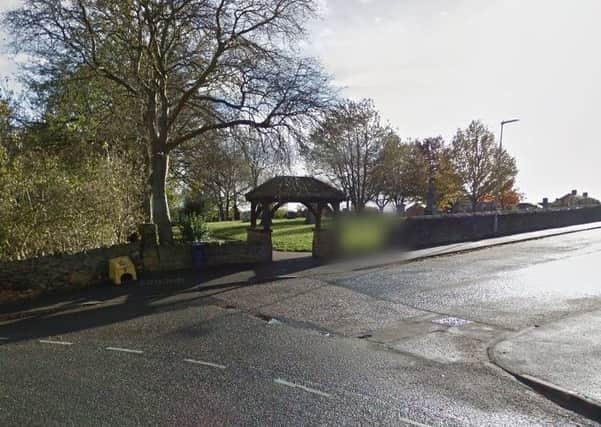 Entrance to St Paul's Church next to Hanging Heaton Junior and Infant School.