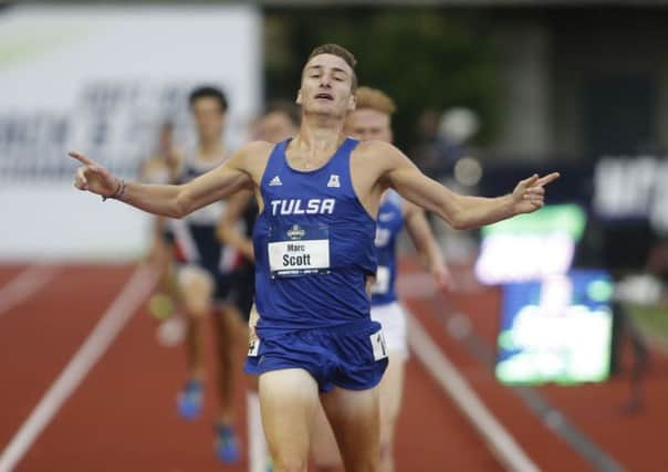 Marc Scott winning the NCAA title earlier this year.