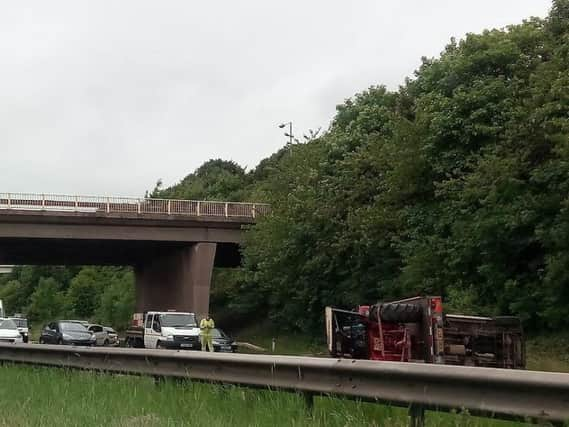 Accident on the M1