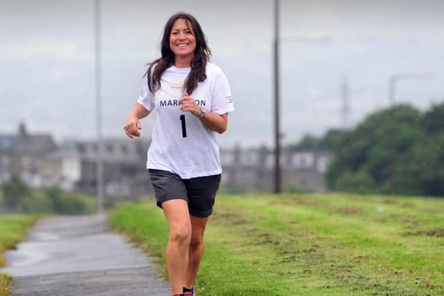 Kelly Williams is doing 26 marathons in 26 days. Picture by Simon Hulme