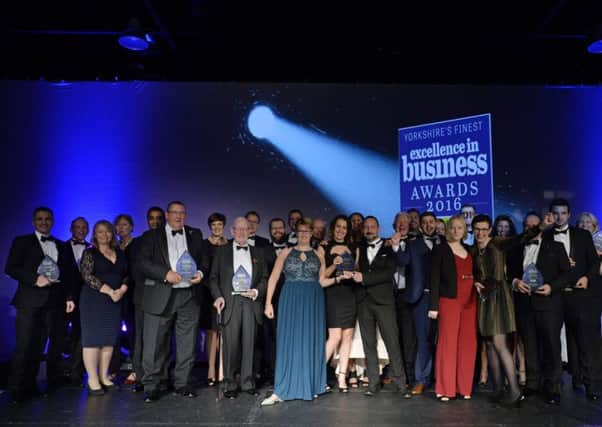 Yorkshire Post Excellence in Business Awards 2016.  New Dock Hall.  4 November 2016.  Picture Bruce Rollinson