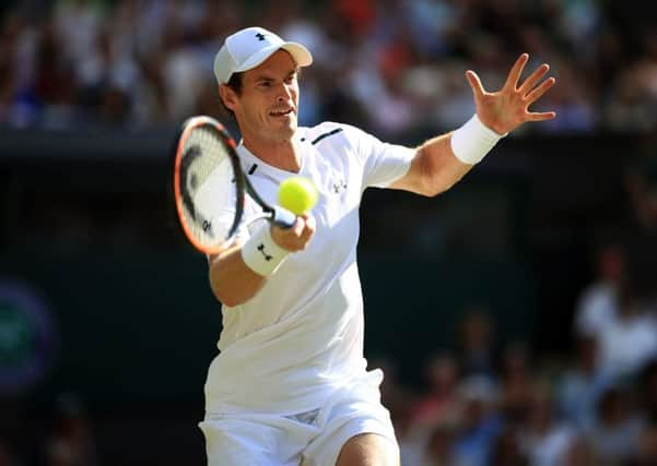 Andy Murray during his match against Dustin Brown. Picture: John Walton/PA