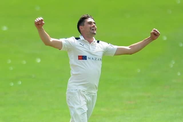 Yorkshire's Will Rhodes hit 55 not out as Stamford Bridge beat Scarborough. Picture : Jonathan Gawthorpe