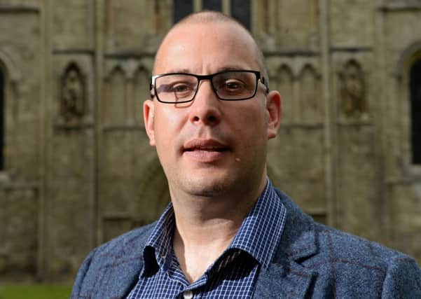 David Edmunds who is launching Selby's first major Arts Festival pictured at Slby Abbey.
4 July 2017.  Picture Bruce Rollinson