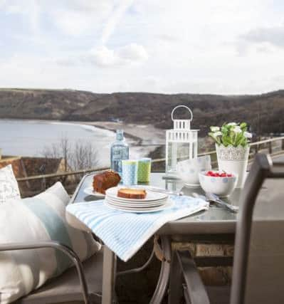 Clare bought patio furniture from a garden centre so that the

family can watch the sun go down while they tuck into a fresh fish supper, or enjoy an

early morning coffee while chatting to passers-by.