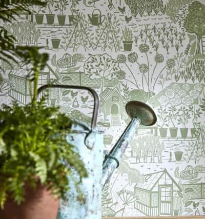 The Allotment wallpaper from Sanderson, Â£49, per roll