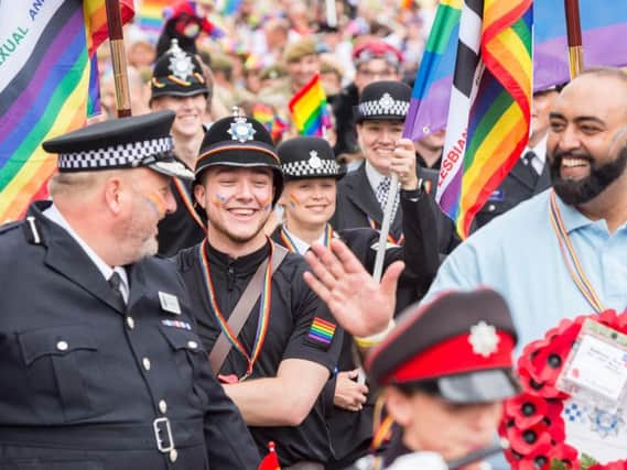 Humberside Police gets into the spirit of today's huge parade