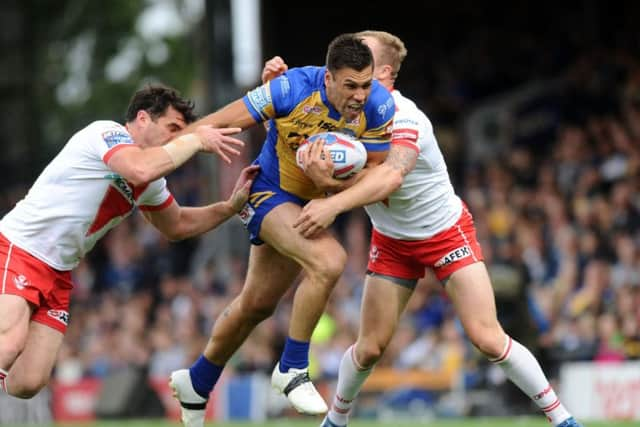 DANGER MAN: Leeds Rhinos' Joel Moon major threats at Doncaster on Saturday.
 Picture: Jonathan Gawthorpe