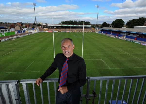 WORRIED: Wakefield Trinity chairman Michael Carter at Belle Vue