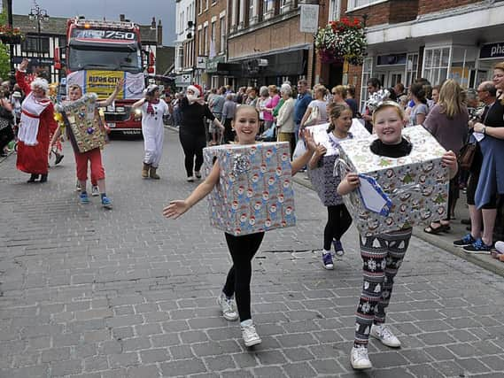 The Ripon City Swimming Club float at the St Wilfrid Procession in 2014. This year's procession takes place on Saturday, August 5.