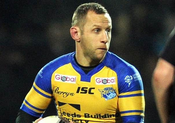 On way back: Leeds Rhino Rob Burrow.