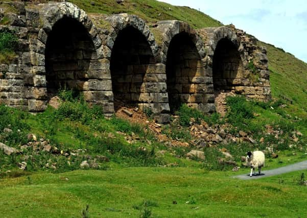 Remains of the ironworks at Rosedale Chimney. Picture by Gary Longbottom.