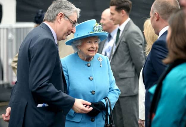 The Queen opens the new bridge across the Firth of Forth.