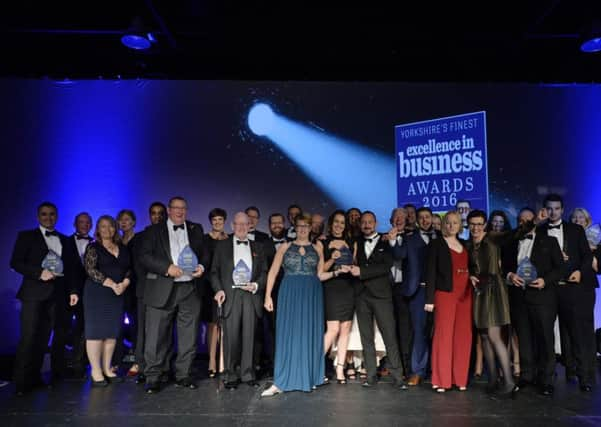 Yorkshire Post Excellence in Business Awards 2016.  New Dock Hall.  4 November 2016.  Picture Bruce Rollinson