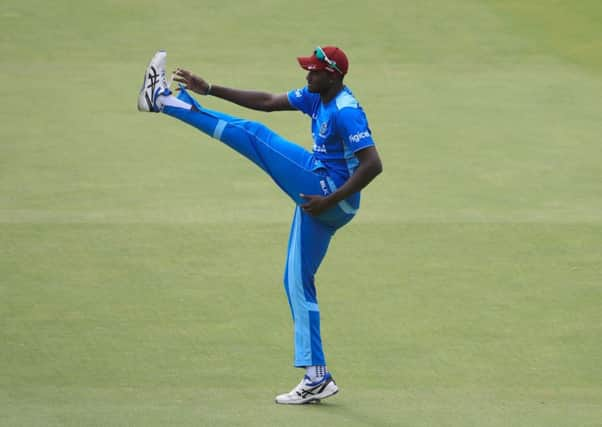 West Indies captain Jason Holder during the nets session at Lord's on Wednesday. Picture: John Walton/PA