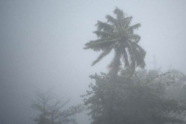 The heavy rains and wind of hurricane Irma cross through the northeastern part of the island in Fajardo, Puerto Rico on Wednesday. It is now headed for Florida.