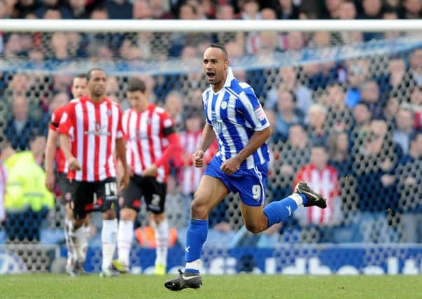 Sheffield Wednesday's Chris O'Grady celebrates after scoring his side's opening goal during the npower League One match at Hillsbrough (Picture: PA)