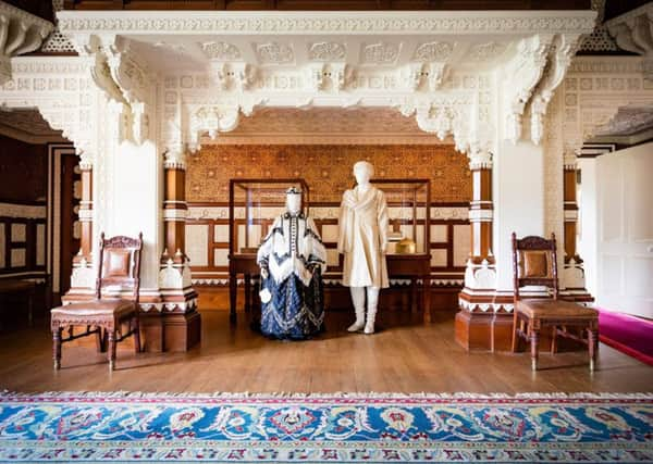 Costumes from the film on display at Osborne House. PIC: PA