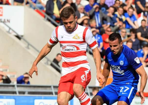 ON TARGET: Andy Butler grabbed a first-half goal for Doncaster Rovers. Picture: Chris Etchells