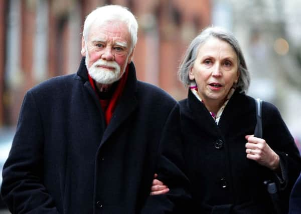 Tony Booth and his wife Steph. PIC: PA