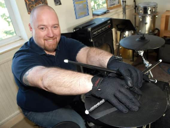 Determined to conquer the Guinness World Record attempt: Matt Pargeter. Picture: Adrian Murray.