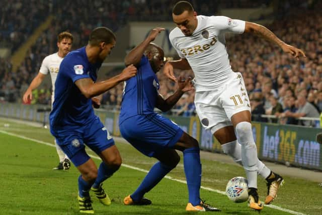 TOUGH NIGHT: Jay-Roy Grot holds the ball under challenge on the byline.  Picture: Bruce Rollinson