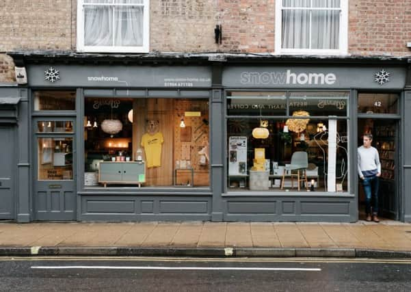 Angus McArthur outside his shop Snowhome in York.