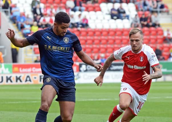 David Ball, pictured in action against Barnsley, will not appear for Rotherham United in tonights Checkatrade Trophy encounter.