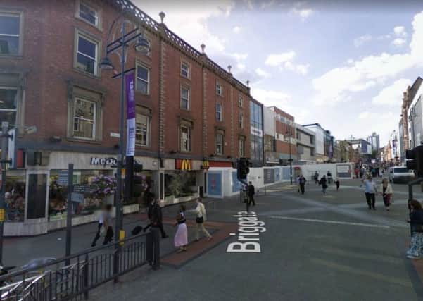 Briggate in Leeds city centre.  Image: Google