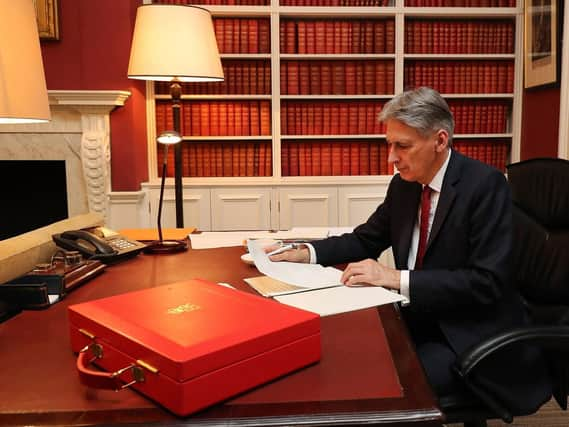 Philip Hammond hard at work on Budget 2017