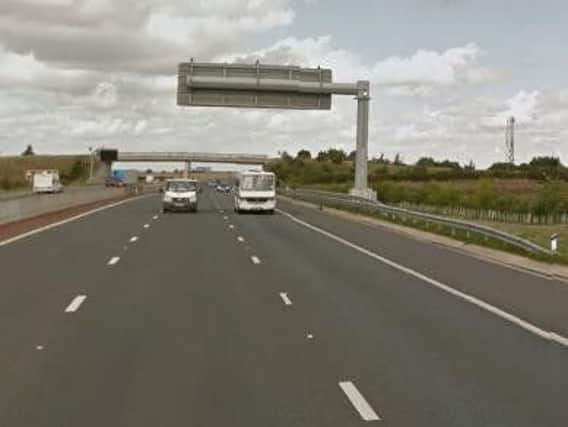 North Bound Carriageway of the A1 between Dishforth and Baldersby