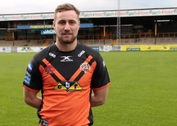 James Clare. PIC: Courtesy Castleford Tigers RLFC