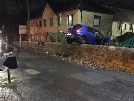 The scene in Temple Road, Dewsbury, last night. Picture: @WYP_RPU