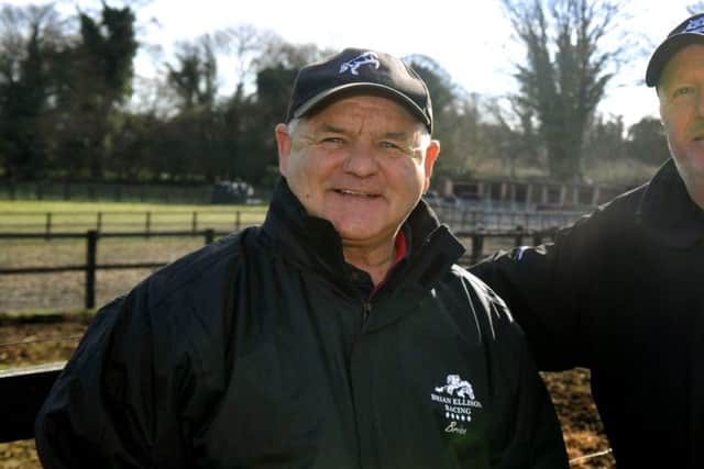 Racehorse trainer Brian Ellison, left.