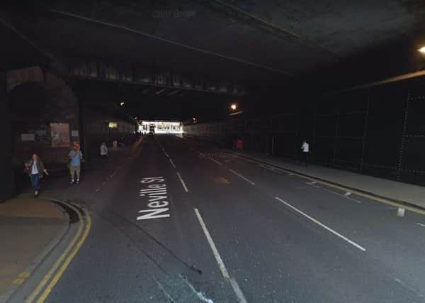 The Dark Arches in Neville Street where the body was found.