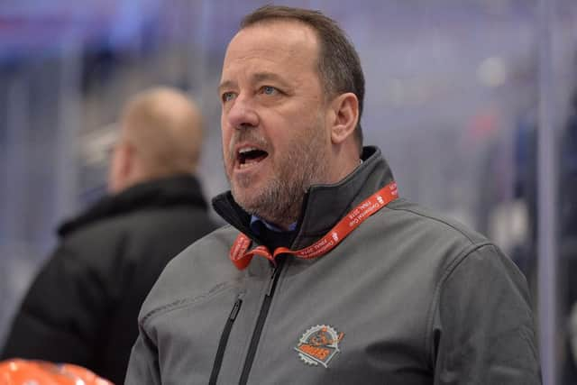 TOUGH NIGHT: Sheffield Steelers' head coach, Paul Thompson.