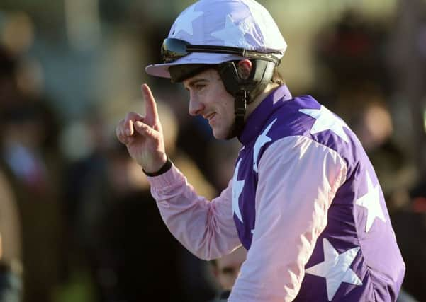 Waiting Patiently's jockey Brian Hughes.