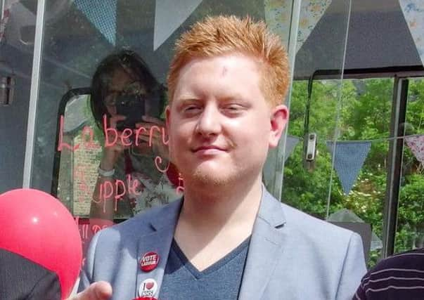 Jared O'Mara campaigning alongside John Prescott last summer.