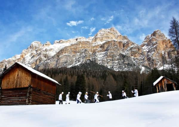 Chefs taking part in A Taste For Skiing. PA Photo/Daniel Tochterle.