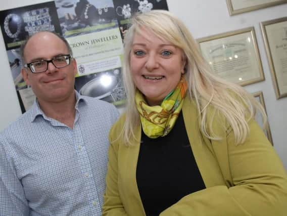 Stephen and Sue Kramer of Crown Jewellers on Commercial Street.