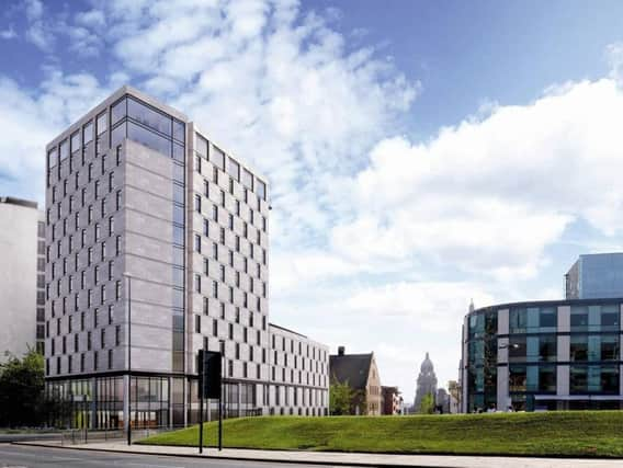 Hotel: An artists impression of the failed Hilton Leeds Arena development.