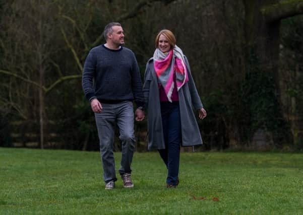 Robin and Harriet Dow, of Mint Garth, Knaresborough. Robin's wife Harriet, who has been diagnosed with incurable cancer.