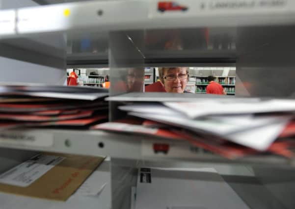 A Royal Mail sorting office.  Did your post go missing at Christmas?