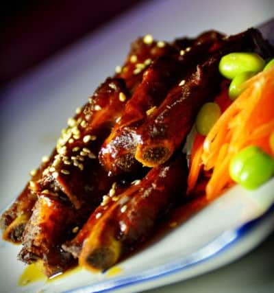 Teriyaki spare ribs.